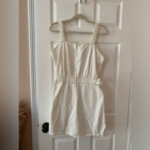 Sincerely Jules white sleeveless jumper mini dress